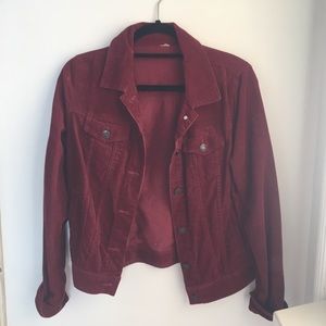 Maroon corduroy jacket